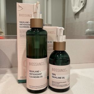 Biossance Cleansing Oil & Squalane Oil